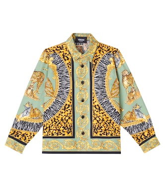 Hemd Wild Cats aus Seide | Versace Kids