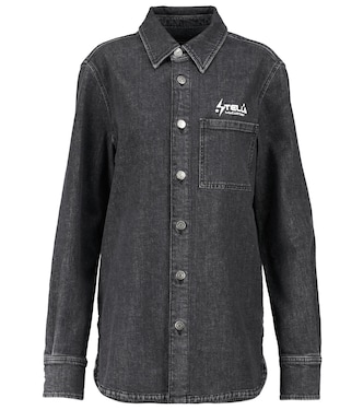 Logo-printed denim shirt | Stella McCartney