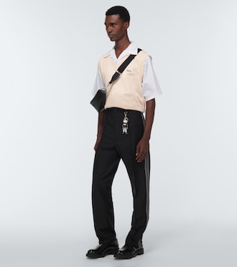 Gilet in mesh di cotone e seta | Prada