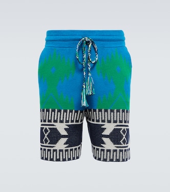 Shorts en piqué de algodón en jacquard | Alanui