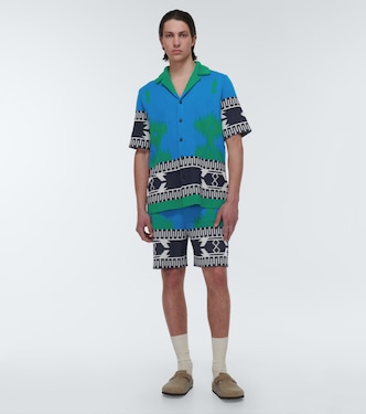 Shorts en piqué de algodón en jacquard | Alanui