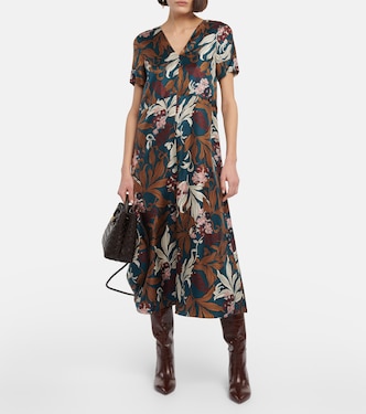Bedrucktes Midikleid Paolo aus Seide | 'S Max Mara