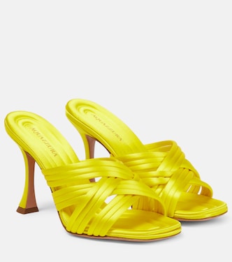 Mules Oahu 95 en satin | Aquazzura