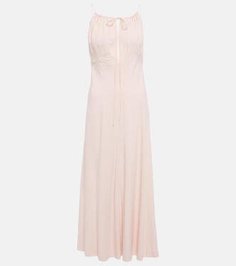 Halterneck silk maxi dress | Toteme