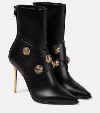 Alma leather ankle boots | Balmain