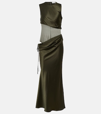 Robe Verdant Falls aus Seidensatin | Christopher Esber