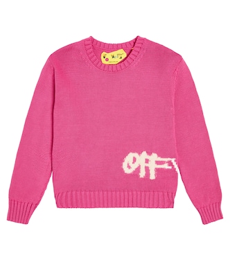 Jersey en mezcla de algodón con logo | Off-White Kids