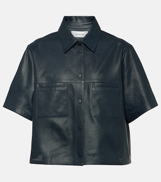 Camicia oversize in pelle | Yves Salomon