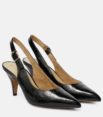 River crinkled leather slingback pumps | Khaite