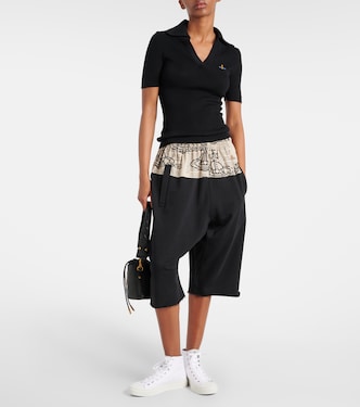 Shorts Kung Fu in cotone con stampa | Vivienne Westwood