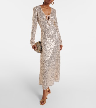 Maxikleid mit Pailletten | Rotate