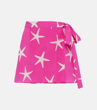 Falda envolvente de seda estampada | Valentino