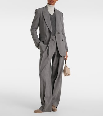 Wool wide-leg pants | Brunello Cucinelli