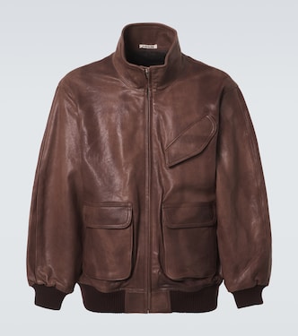 Giacca blouson in pelle | Auralee