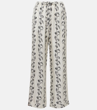 Palazzo-Hose Aurelia aus Seiden-Twill | Asceno