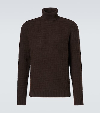Rollkragenpullover aus Wolle und Kaschmir | Prada