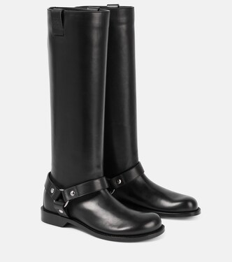 Campo leather biker boots | Loewe