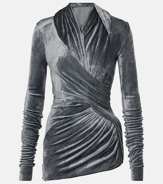 Top Magnetic de terciopelo cruzado | Rick Owens