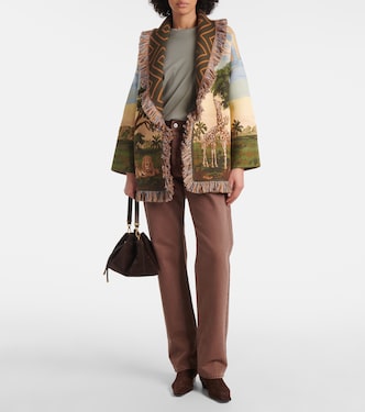 Savannah Sunrise wool-blend cardigan | Alanui