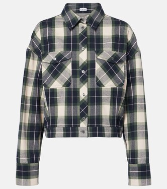 Chemise raccourcie en coton | Loewe