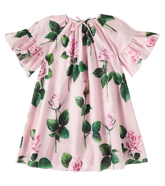 Kleid aus Baumwollpopeline | Dolce&Gabbana Kids
