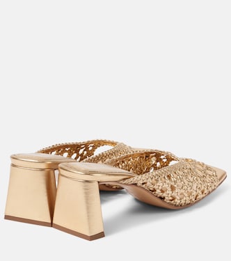 Mules Ernestina in pelle metallizzata | Souliers Martinez