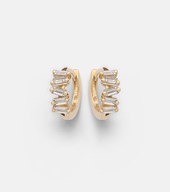 Ohrringe Bold aus 18kt Gelbgold mit Diamanten | Suzanne Kalan