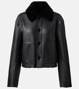Reversible shearling and leather jacket | Joseph