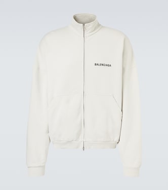 Logo cotton jersey track jacket | Balenciaga
