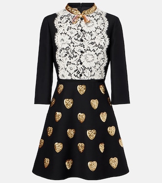 Robe Crepe Couture brodée | Valentino