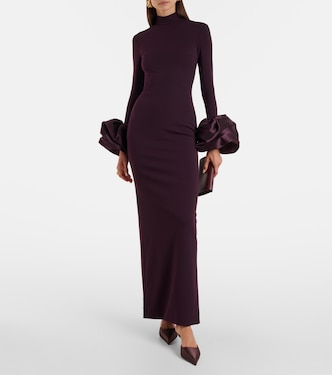 Vestido de fiesta Viviana con ribetes de satén | Solace London
