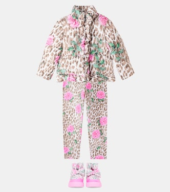 Chaqueta acolchada floral | Monnalisa