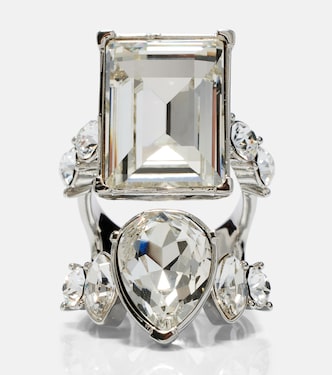 Crystal-embellished ring | McQueen