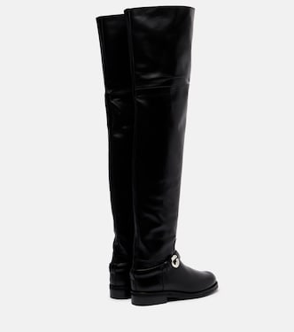 Overknee-Stiefel aus Leder | Coperni