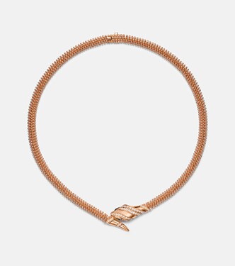 Collar Serpenti de oro rosa de 18 ct con diamantes y ónix | Bvlgari