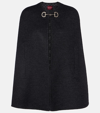 Caban Horsebit wool cape | Gucci