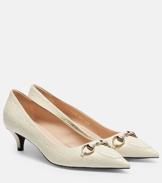 Pumps GG Horsebit aus Leder | Gucci