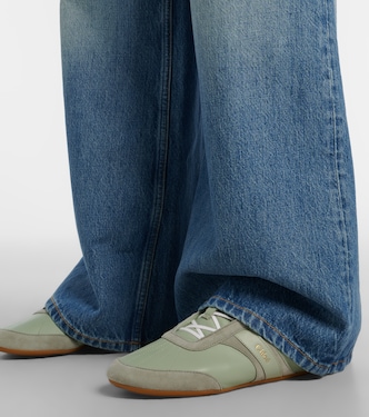 Sneakers Chloé Kick mit Veloursleder | Chloé