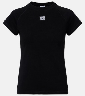 Camiseta en mezcla de algodón con anagrama | Loewe