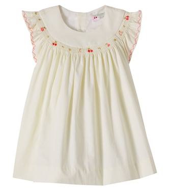 Baby Amantine smocked cotton dress | Bonpoint