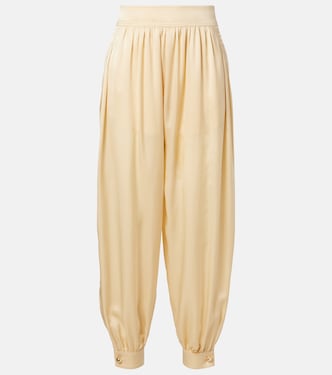 Como silk satin tapered pants | Zimmermann
