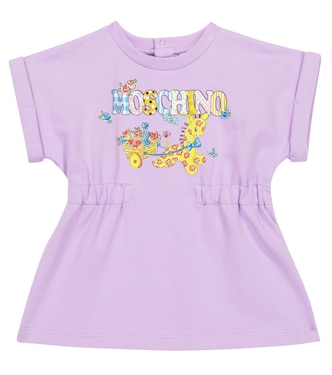 Bebé - vestido en mezcla de algodón | Moschino Kids