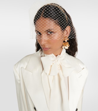 Velo da sposa in raso | Maison Michel