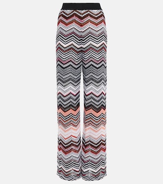 Pantalon ample à taille haute à sequins | Missoni