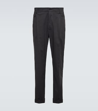 Pantalones rectos de algodón | Dolce&Gabbana