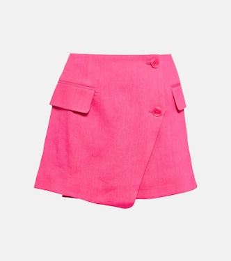 Minifalda en mezcla de lino | Frame