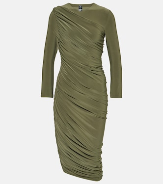 Diana asymmetric ruched minidress | Norma Kamali