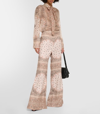Weite High-Rise-Hose aus Leinen | Zimmermann