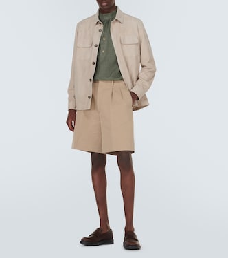 Bermuda Joetsu in twill di cotone e lino | Loro Piana
