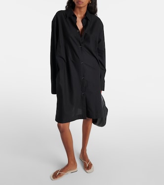 Robe chemise oversize en coton | Toteme